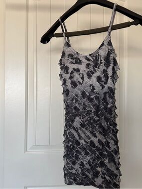 Y2K Ruffle Mesh Cami Top Grunge Fairycore Layering Piece Small